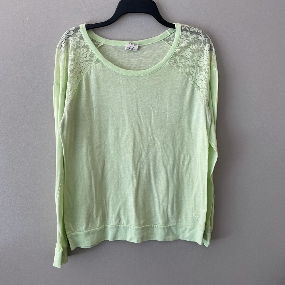PINK Victoria’s Secret - lime green long sleeve